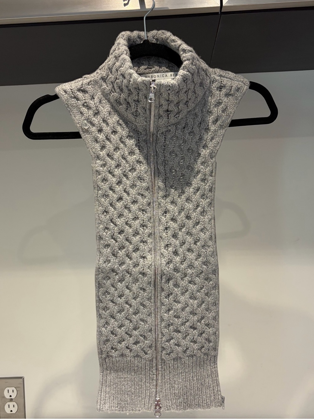 $278 Veronica Beard Upstate Wool cashmere Gray Dickey Jacket Insert jLo 00-14